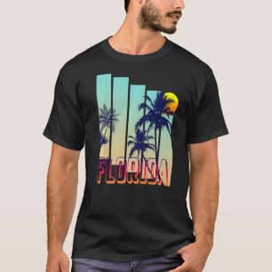 T-shirt Floride style Vintage Palm Tree Premium