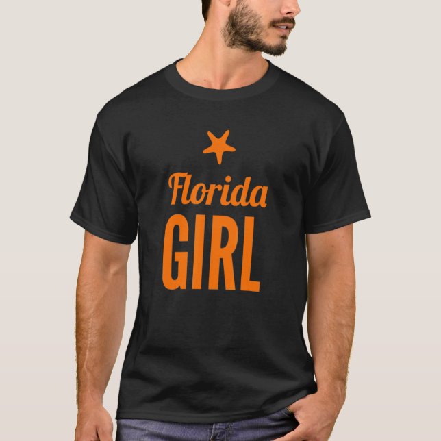 T-shirt Floride Sun State Girl Gator (Devant)