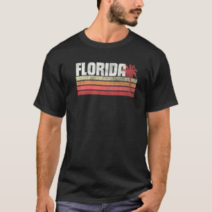 T-shirt Floride Vintage en détresse Rétro 70s 80s Plage