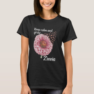 T-shirt Floriste Garder Calme Floral Gardener Zinnia