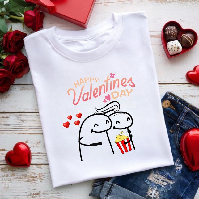 T-shirt Flork meme happy valentine's day (Créateur téléchargé)