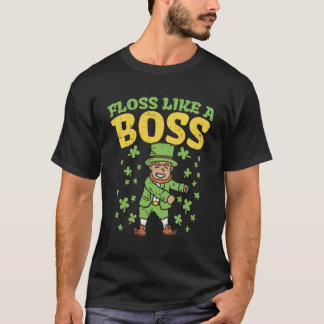 T-shirt Floss Like A Boss St Patricks Day Shirt Flossing I