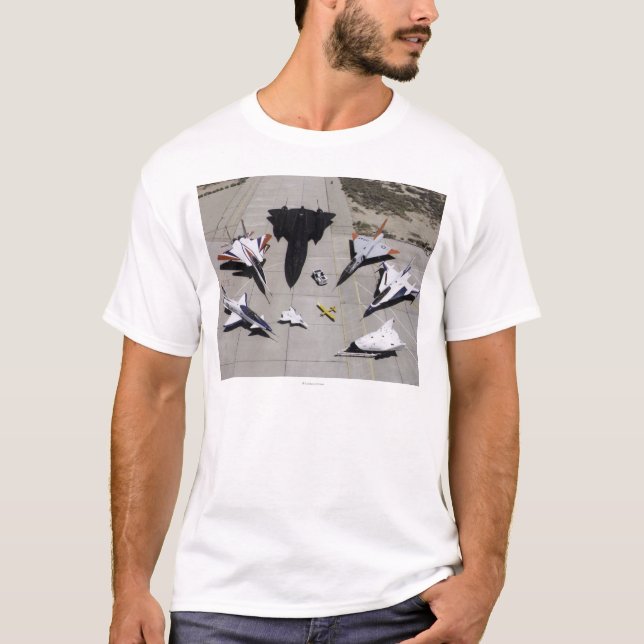 T-shirt Flotte 1997 d'aéronefs expérimentaux de Dryden sur (Devant)
