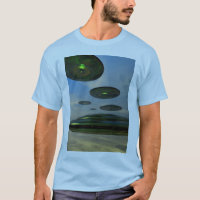 T-shirt flotte de soucoupe volante