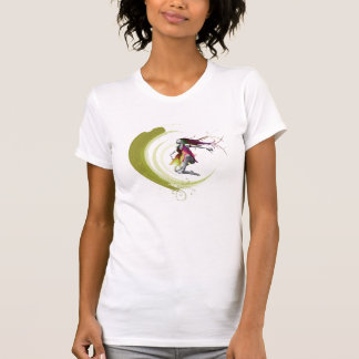 T-shirt flottement sur la pièce en t d'air