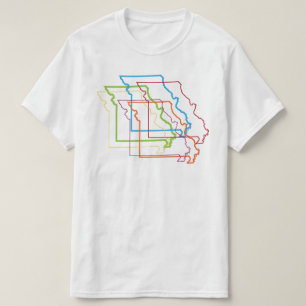 T-shirt flou de fierté missouri