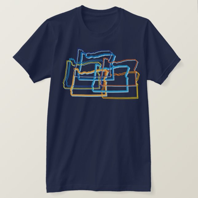 T-shirt flou de l'Oregon (Design devant)