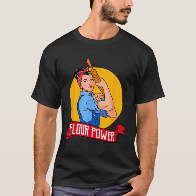 T-shirt Flour Wer - Funny Baking &amp; Pastry Baker - Baki (Devant)