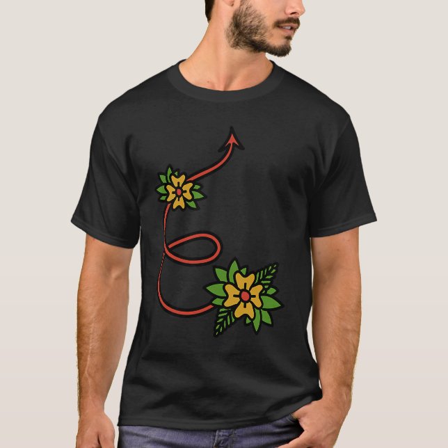 T-shirt Flower Arrow Random (Devant)