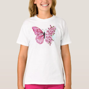 T-shirt Flower Butterfly