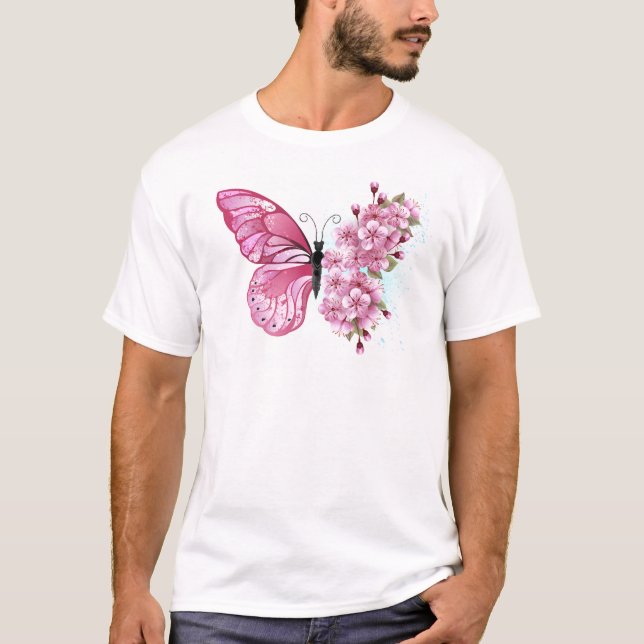 T-shirt Flower Butterfly (Devant)