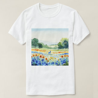 T-shirt Flower field
