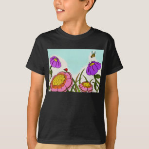 T-shirt Flower Meadow Kids Dark