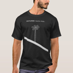 T-shirt Flower Nazca Pérou ancien idole géoglyphe symbole