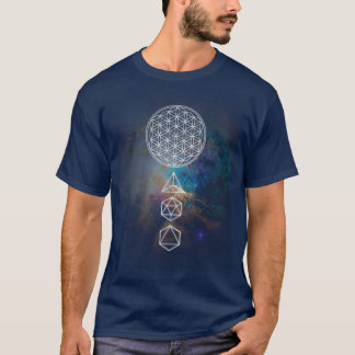 T-shirt Flower of Life Platonic Solids Sacred Geometry boy