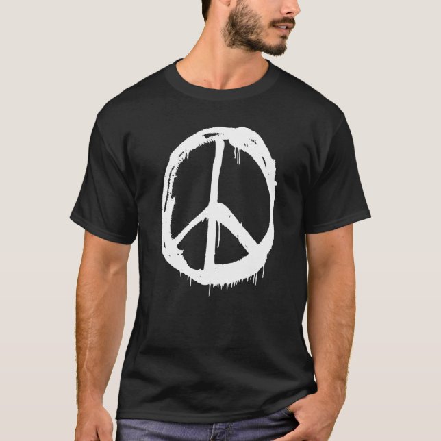 T-shirt Flower Peace Love Happy Soul (Devant)