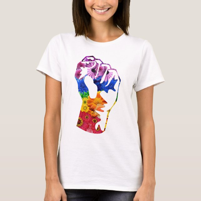 T-shirt Flower power (Devant)
