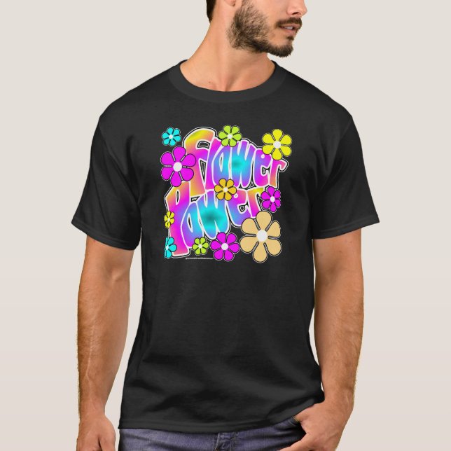 T-shirt Flower power (Devant)