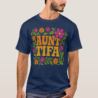 T-shirt Flower Power Auntifa Retro Vibes girl