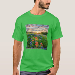 T-shirt Flowers   Texas Bluebonnets & Indian Paintbrush