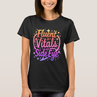T-shirt « Fluent en constantes et regard de traver