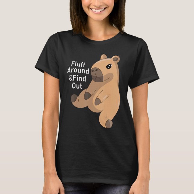 T-shirt Fluff autour et découvrez Capybara Capy Mean (Devant)