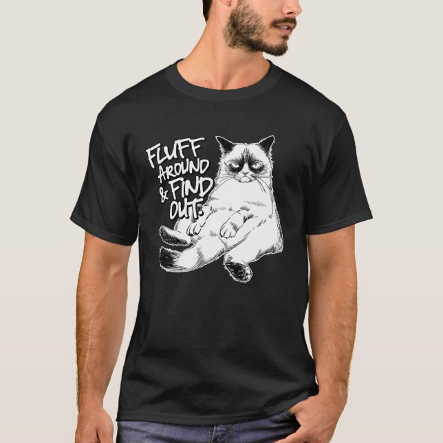 T-shirt Fluff autour et découvrez Grumpy Kitty Sarcastic C (Devant)