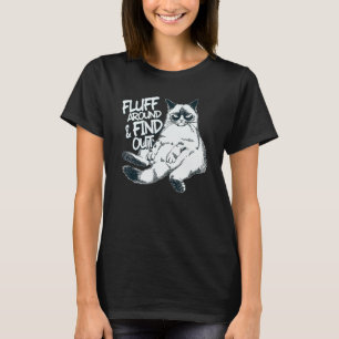 T-shirt Fluffez Autour Et Découvrez Le Chat 1