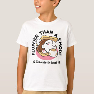 T-shirt Fluffier Tha’more - Chien mignon et Pun de dessert