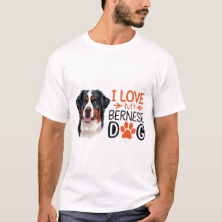 T-shirt Fluffy Bernese Mountain Dog