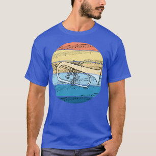T-shirt Flugelhorn Musique Notation Joueur de corne Brass 