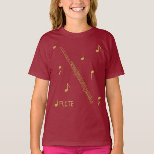 T-shirt Flûte de notes musicales