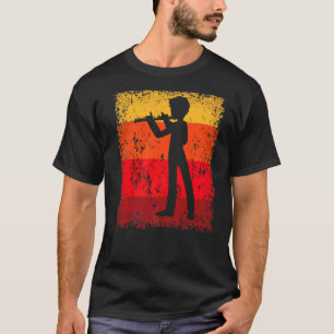 T-shirt Flute Lecteur Musique Flute Lecture Flute Vintage