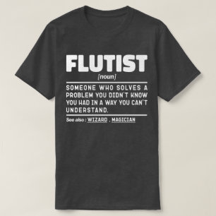 T-shirt Flutist Noun Music Lover Drôle Instrument