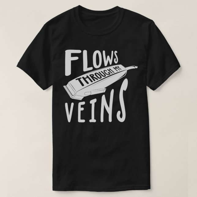 T-shirt Flux à travers mes veines (Design devant)