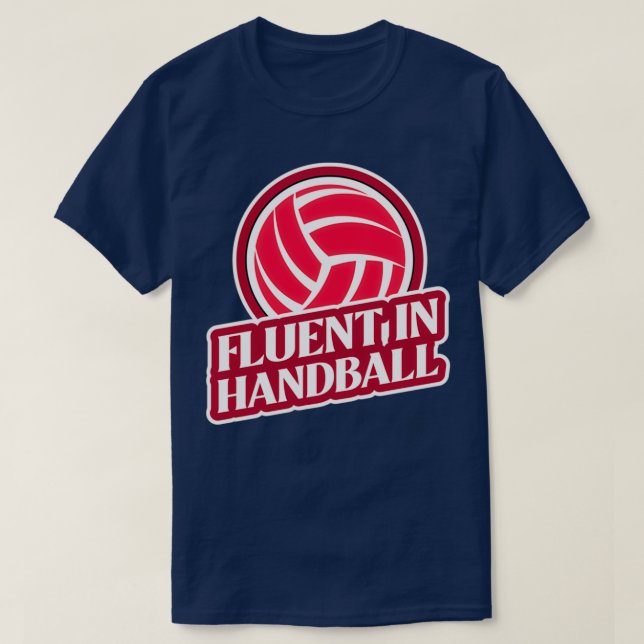 T-shirt Flux Dans La Handball (Design devant)