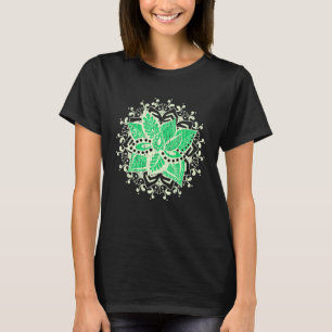 T-shirt Flux de Yoga Spirituel Bohème Géométrie Fractale M