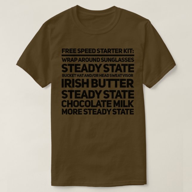 T-shirt Flux du kit de démarrage à vitesse libre (Design devant)