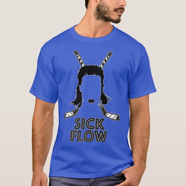 T-shirt Flux Malade Mullet Hockey Hair Design Premium (Devant)