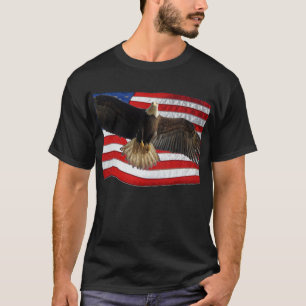 T-shirt Flying Bald Eagle USA Patriotic Gift
