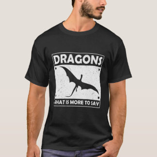T-shirt Flying Dragon  Saying