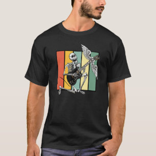 T-shirt Flying Electric Guitare Musicien Basse Acoustique
