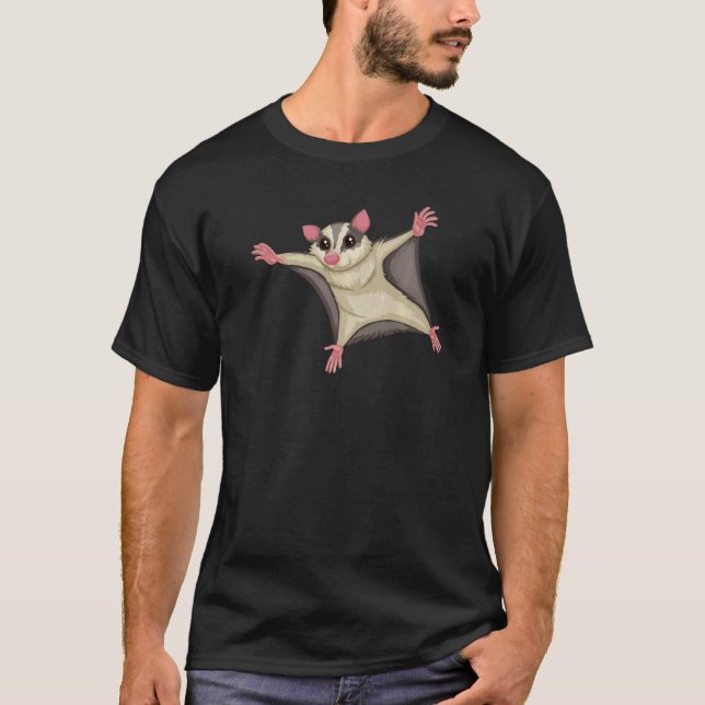 T-shirt Flying Kite Squirrel  Squirrels Animal  Graphic (Devant)