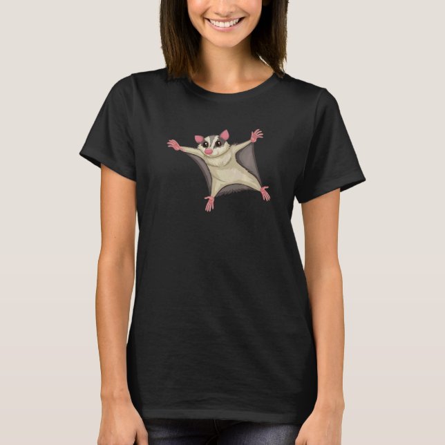 T-shirt Flying Kite Squirrel  Squirrels Animal  Graphic (Devant)