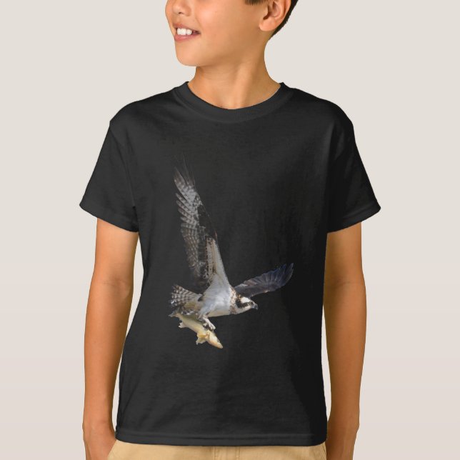 T-shirt Flying Osprey Wildlife Fashion Series (Devant)