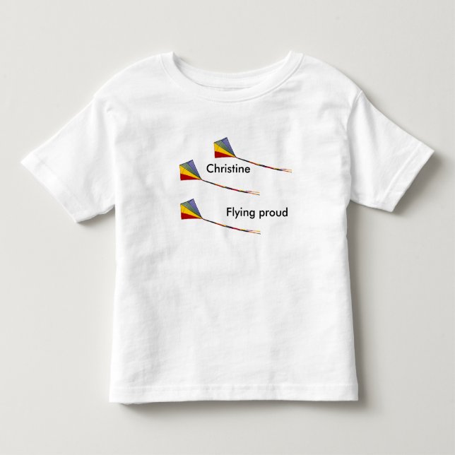 T-shirt - Flying proud (Name Template) (Front)