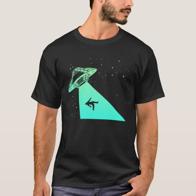 T-shirt Flying Saucer UFO Astronauts are Aliens (Devant)