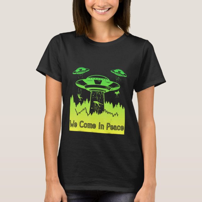 T-shirt Flying Saucer UFO Astronauts are Aliens 10 (Devant)