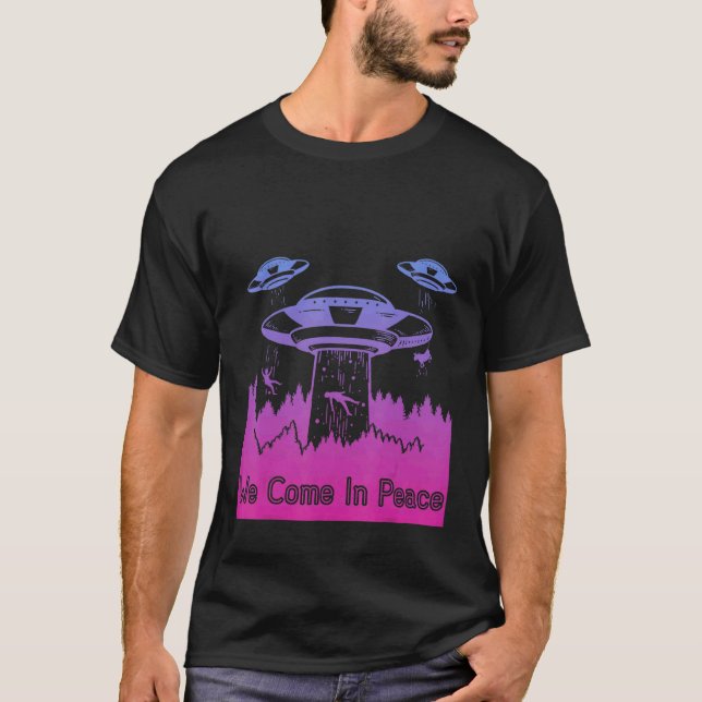 T-shirt Flying Saucer UFO Astronauts are Aliens 7 (Devant)