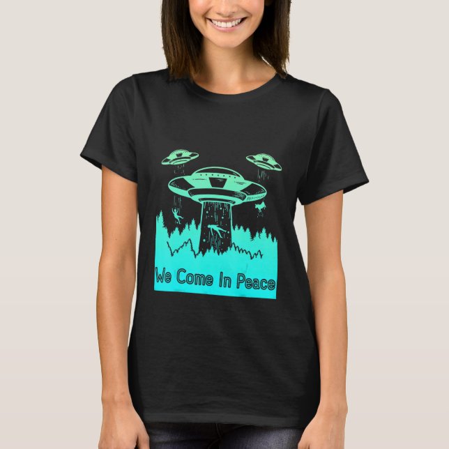 T-shirt Flying Saucer UFO Astronauts are Aliens 9 (Devant)